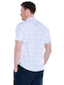 engbers Herren Kurzarm-Hemd gestreift , Hellblau