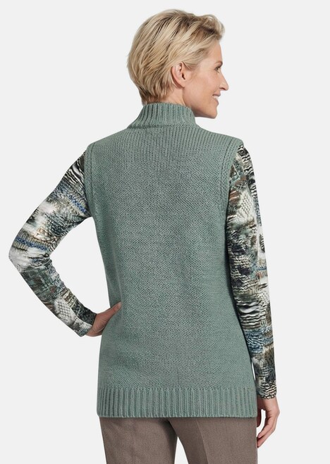 Gebreid vest met knoopsluiting