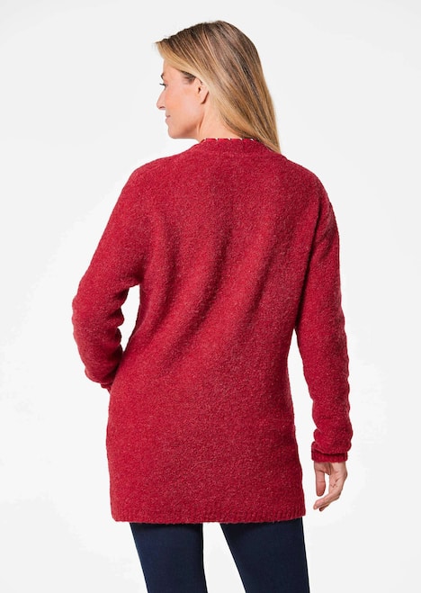 Legere Strickjacke aus Bouclégarn