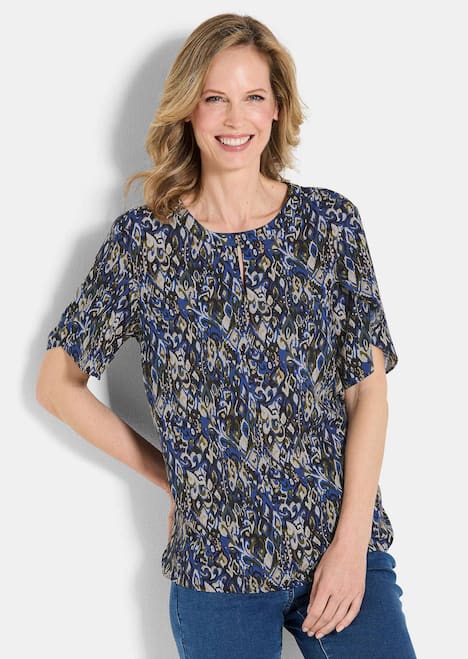 Bluse mit doppellagigen Ärmeln