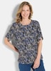 Elegantes Halbarm Blusenshirt, Druck