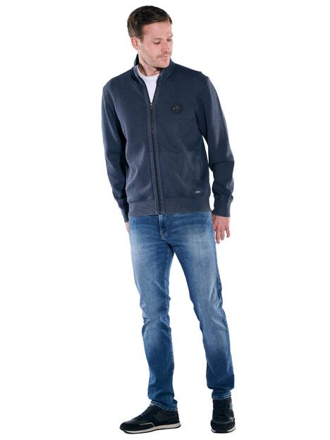 engbers Herren Sweatjacke mit Zipper , Saphirblau