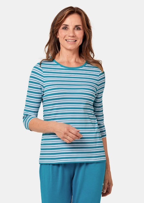 Ringelshirt mit U-Boot-Ausschnitt