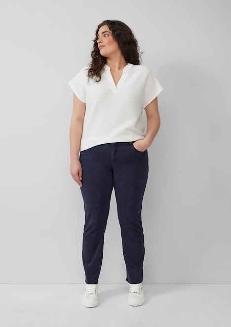 Feminines T-Shirt aus Viskosemix im Relaxed Fit