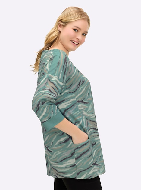 Sweatshirt 3/4-Arm Sonstiges Muster