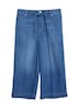 Culotte-Jeans / High Rise / Wide Fit / im Leinenmix