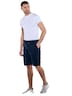 Herren Chino-Bermuda mit Tunnelzug , Marineblau
