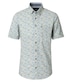 Leinenhemd Kurzarm Print Comfort Fit