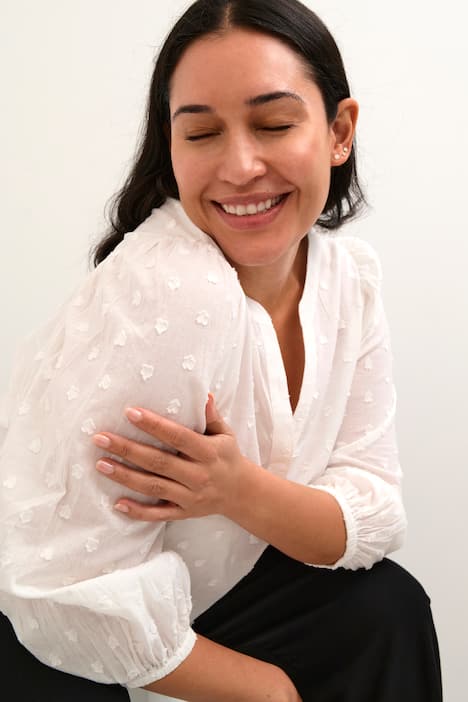 Langarm-Bluse Regular fit