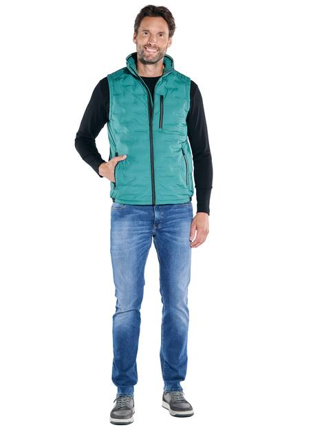 engbers Herren Weste mit Sorona-Füllung , Petrolgruen