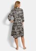 Viskosekleid mit Bicolor-Print