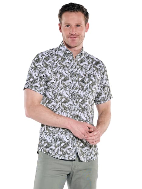 engbers Herren Hemd kurzarm , Oliv