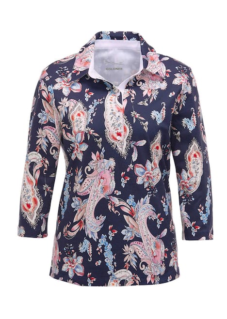 GOLDNER Poloshirt Gedessineerd piquÃ©-poloshirt