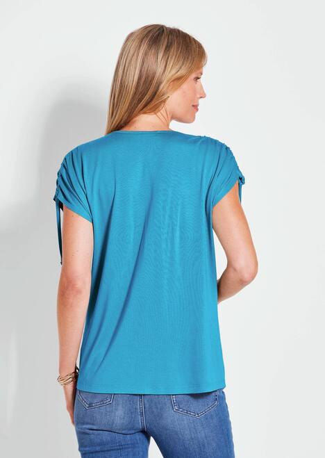 Kurzarm Viskose-Oberteil