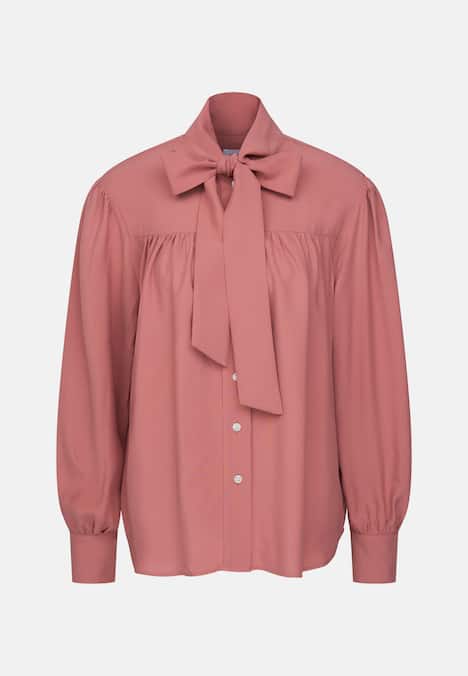 Damen Ausgestellte Bluse - Uni