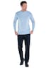Herren Strickpullover aus edler Baumwolle , Hellblau