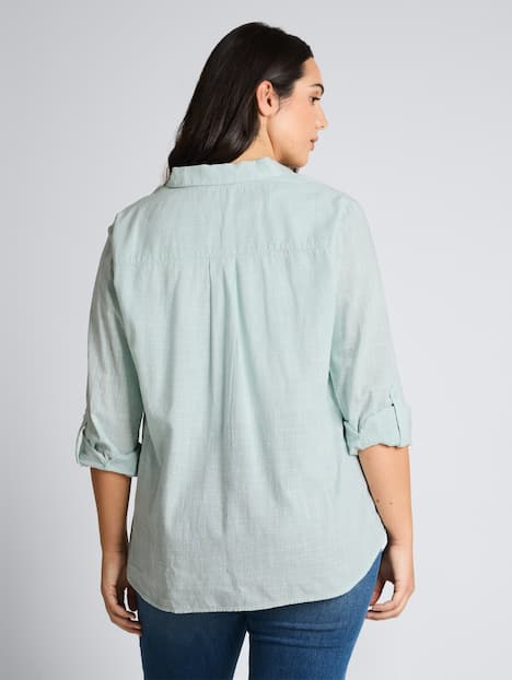 Bluse mit Brusttaschen