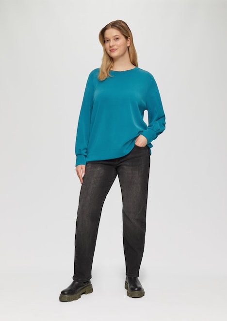 Scuba-Sweatshirt mit weiten Ärmeln