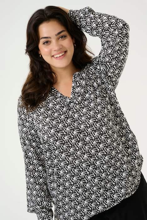 Langarm-Bluse Regular fit