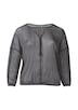 Transparente Bluse mit Glitzergarn und Schmucksteinen