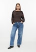Pullover mit Strukturstreifen