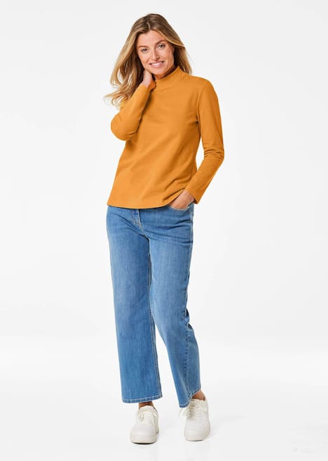 GOLDNER Shirt met opstaande kraag Shirt met opstaande kraag met lange mouwen