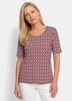 Viscose shirt met spannende 3D-print