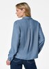 Denimbluse mit offenem Hemdkragen
