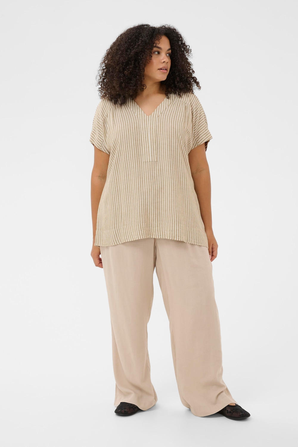 Kurzarm-Bluse Loose fit