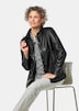 Lässige Blusenjacke in Lederoptik