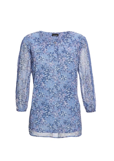 GOLDNER Blouse met print Chiffon blouse met een kleurrijke print