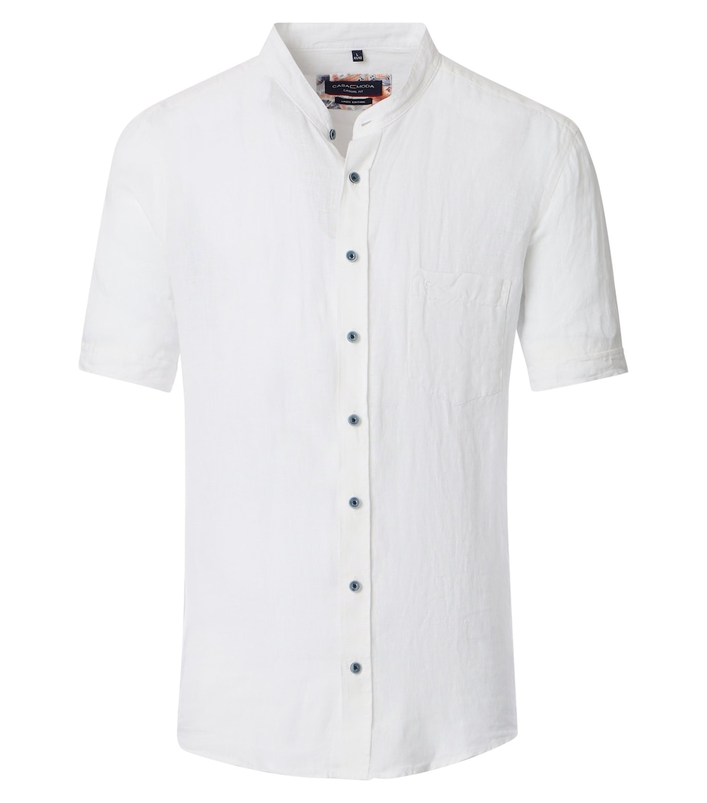 Leinenhemd uni Casual Fit