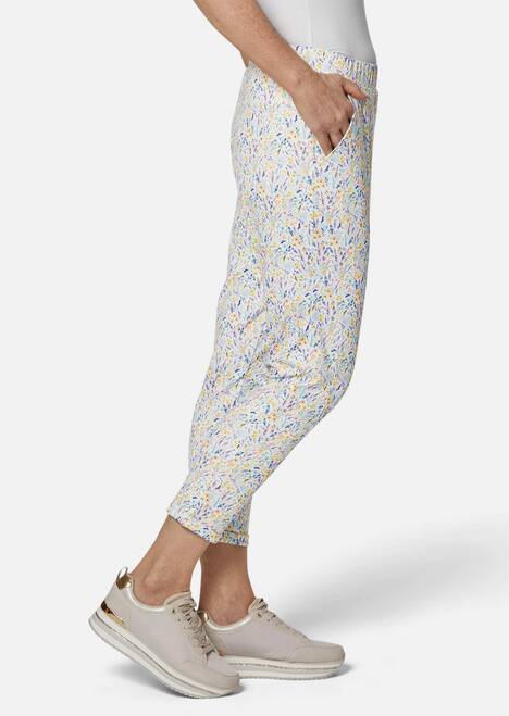 GOLDNER Broek met print Gedessineerde broek