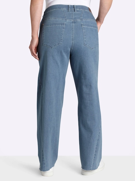 Jeans Jeans mit weitem, ausgestelltem Bein Formbund