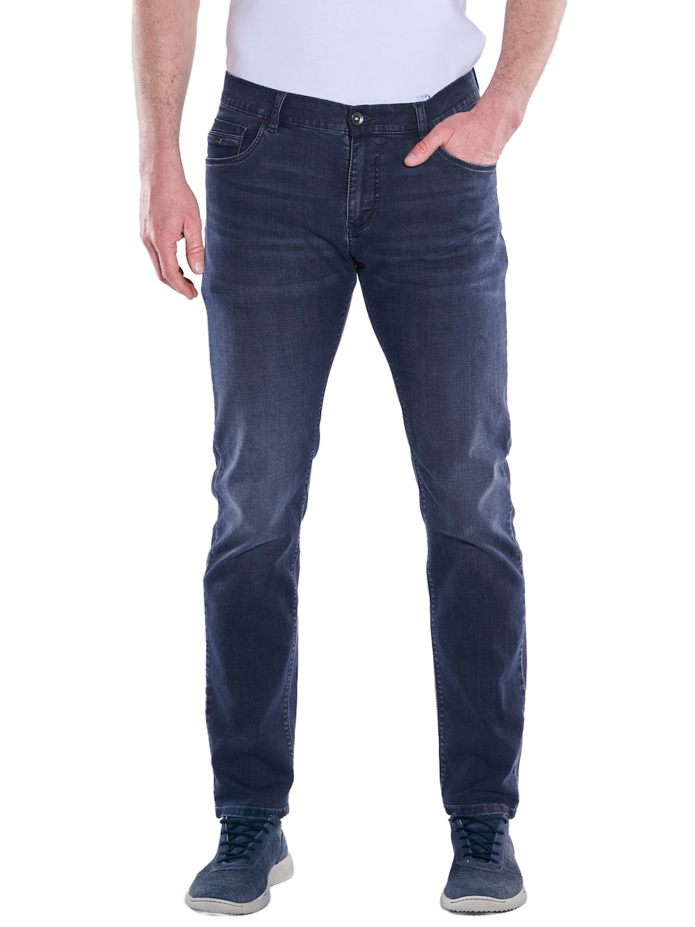 Herren Jeans 5-Pocket Superstretch , Indigoblau