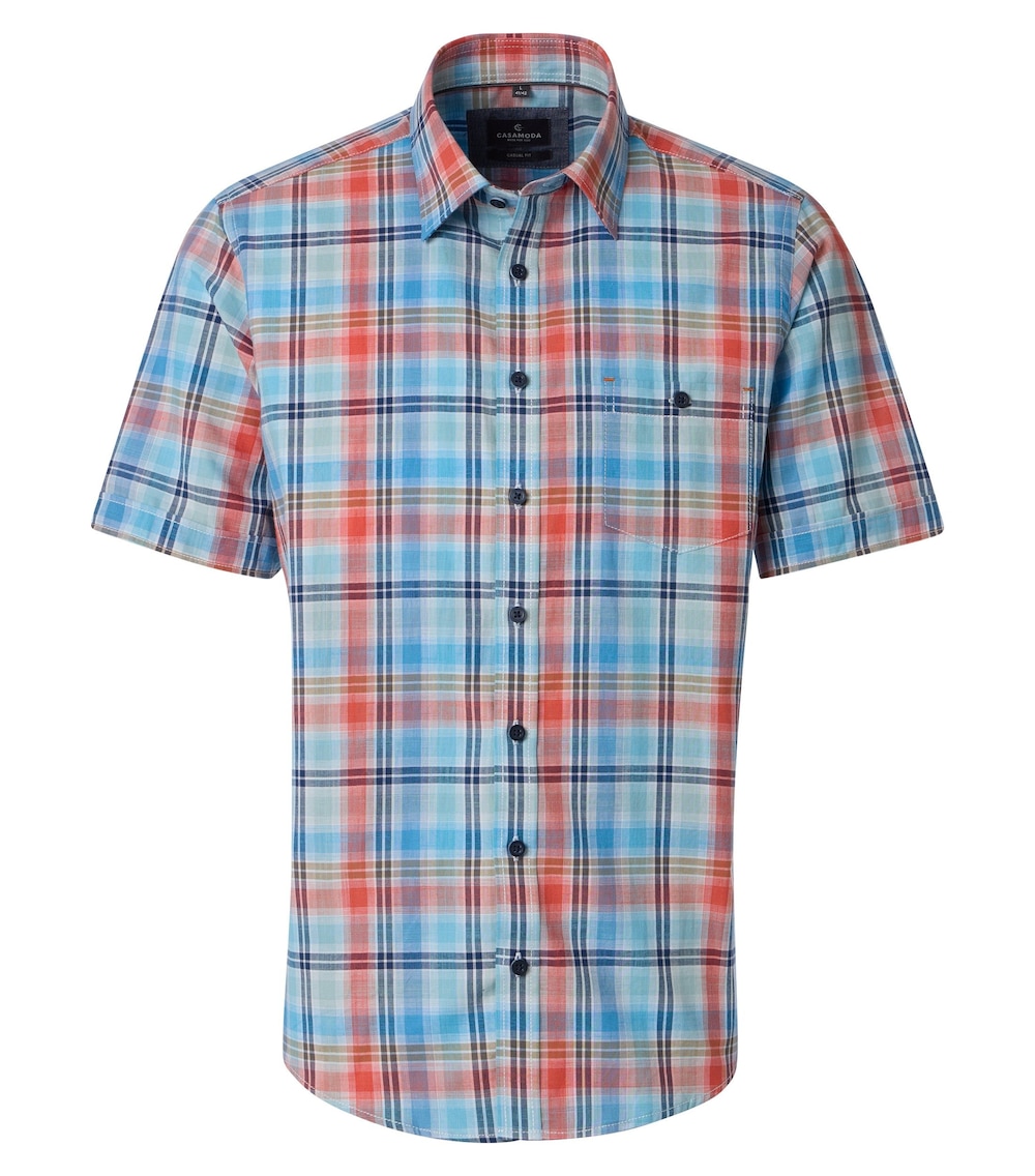 Freizeithemd Kurzarm kariert Casual Fit