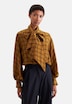 Damen Ausgestellte Bluse - Karo