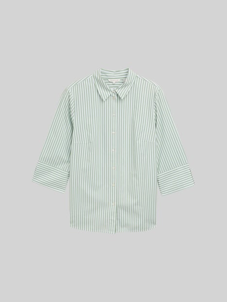 Loose Fit Bluse mit Streifenmuster