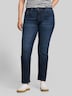 TTPLUS SLIM Jeans mit Leo-Print im Umschlag