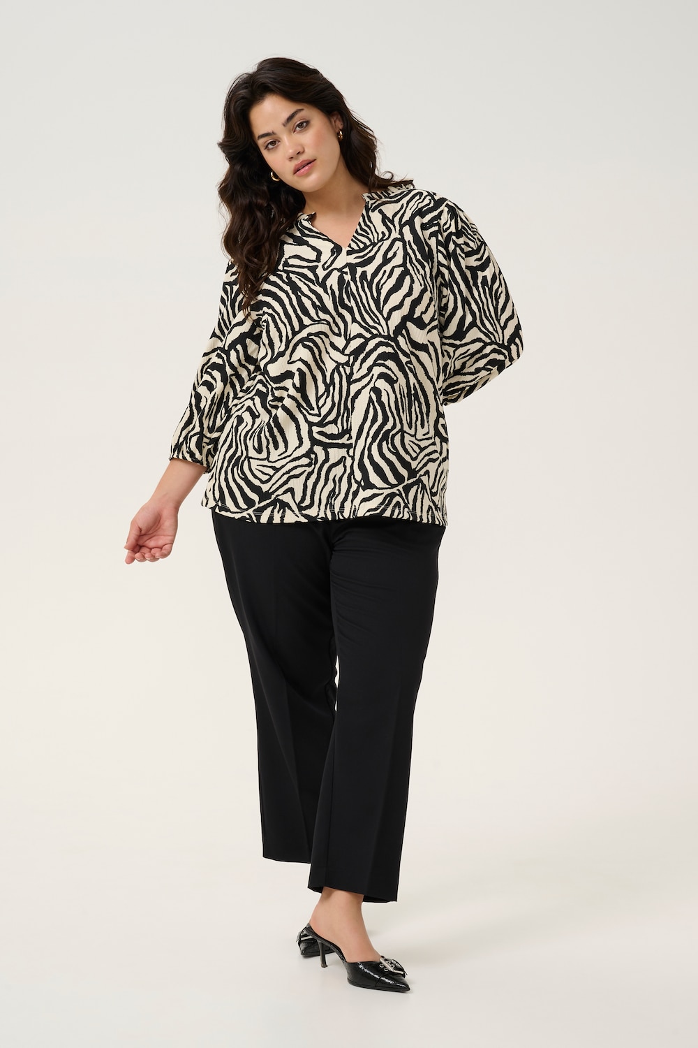 Langarm-Bluse Regular fit