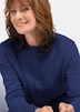 Stehkragenpullover im Zopfstrick