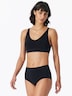 Schiesser Damen Bügelloser BH mit herausnehmbaren Pads - Classic Seamless - schwarz