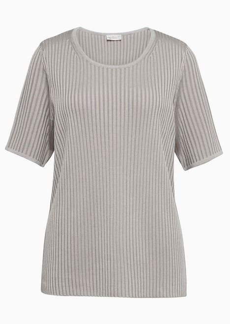 Pflegeleichter Pullover in hochwertiger Rippenstruktur