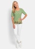 Viscose shirt met bloemen- en bladerenprint