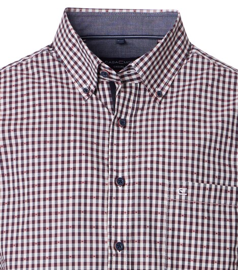 Freizeithemd Kurzarm kariert Casual Fit