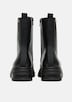 Stiefel in Leder-Optik mit Profilsohle