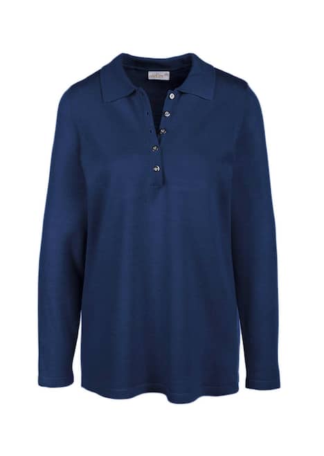 Unkomplizierter Pullover mit Polokragen