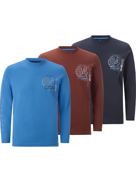 3-Pack Shirt Met Lange Mouwen NORGARD