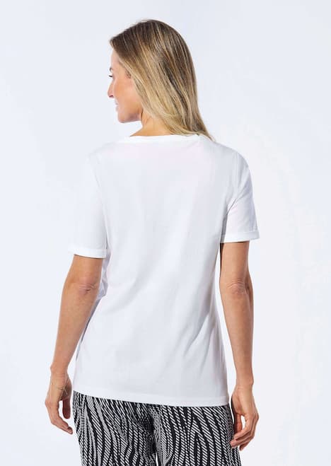 Jerseyshirt mit Halbarm, Druck