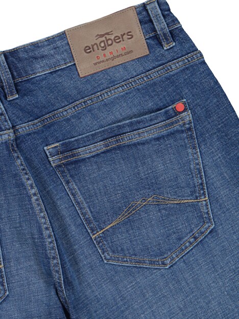 Herren Super-Stretch-Jeans slim fit , Royalblau